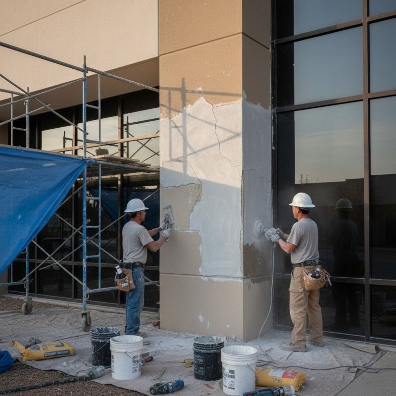 Local Synthetic Stucco Repair pros at work